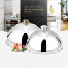 Cloche Food Cover, 10 Inch Stainless Steel Round Basting Cover