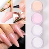 WMHSO Professional Acrylic Nail Powder System, 4 Colours Set, 14g