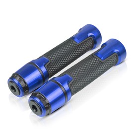 Universal 7/8" 22mm Motorcycle Handlebar Grips for Kawasaki Ninja250 650 Z400 Z650 Z800 Z900 Z1000 ZX6R ZX10R 250R 300R (Blue)