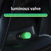 4X Blue Luminous Auto Car Wheel Tire Tyre Air Valve