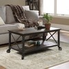 Sauder Steel River Coffee Table, L: 42.91" x W: 24.21"