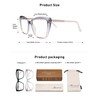 AMOMOMA Trendy TR90 Oversized Blue Light Reading Glasses Women,Stylish Square