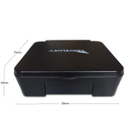 Digital Travel Alarm Clock - No Bells, No Whistles, Simple Basic Operation, Loud Alarm, Snooze, Small and Light, ON/Off Switch, 2 AAA Battery Powered, Black