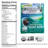 Emerald Cove, Organic Untoasted Nori Sheets Package, 10 Count Sheets,