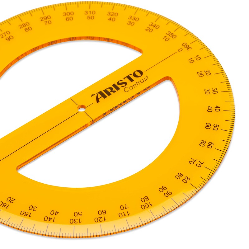 Aristo AR22509 Geometry Contrast Set (45° Triangle, 60° Triangle, Full