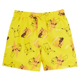 Boys Pikachu Swim Shorts 7-8 Years Yellow