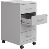 Hirsh Industries LLC Space Solutions 18"D 4 Drawer Metal Mobile