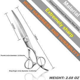 Fengliren High-end Professional Extremely Very Sharp Barber Hair Cutting Scissors Hairdresser Shears For Hair 6.75 Inch Haircut Scissor Made Of Stainless Steel Alloy For Hairdressing Salon Home Use