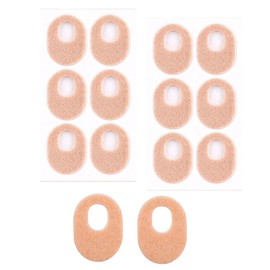 SGERUFZ Pack of 12 Corn Plasters, Corn Rings, Bubble Plasters, Non-Slip, Corn Pads, Corn Rings, Plasters for Blisters Callus Foot (Skin Colour)