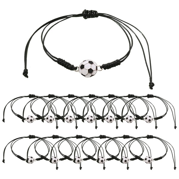 Bansusu 14Pcs Soccer Bracelets For Boy Fashionable Adjustable Durable Boys