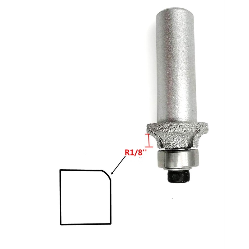ILOVETOOL Head 1/8 Roundover Router Bit bullnose Tile Router bits
