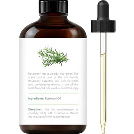Handcraft Blends Handcraft Rosemary Essential Oil - Huge 4 OZ - 100% Pure & Natural â€“ Premium Therapeutic Grade with Premium Glass Dropper