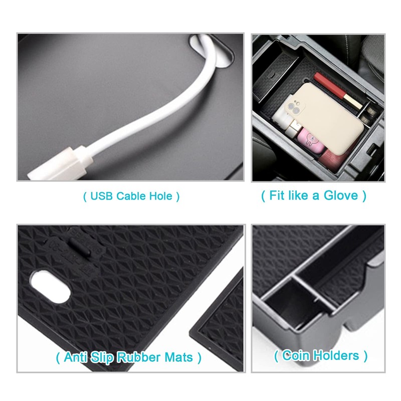 CDEFG Center Console Accessory Organizer for 2019-2025 Chevy Blazer ABS