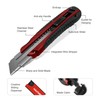 HAUTMEC 25mm Pro Heavy Duty Utility Knife Box Cutter with