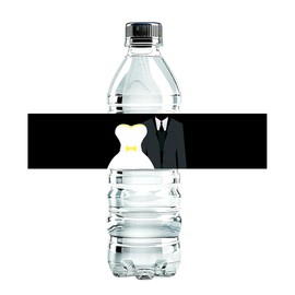 100 Pcs Wedding Water Bottle Labels Suit Dress Pattern Water Bottle Labels Sticker for Party Decoration Table Decoration Supplies Wedding Ideas for Daughter Son fiancée