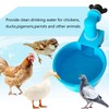 Large Blue Automatic Chicken Waterer Cups DIY Poultry Chicken Waterer