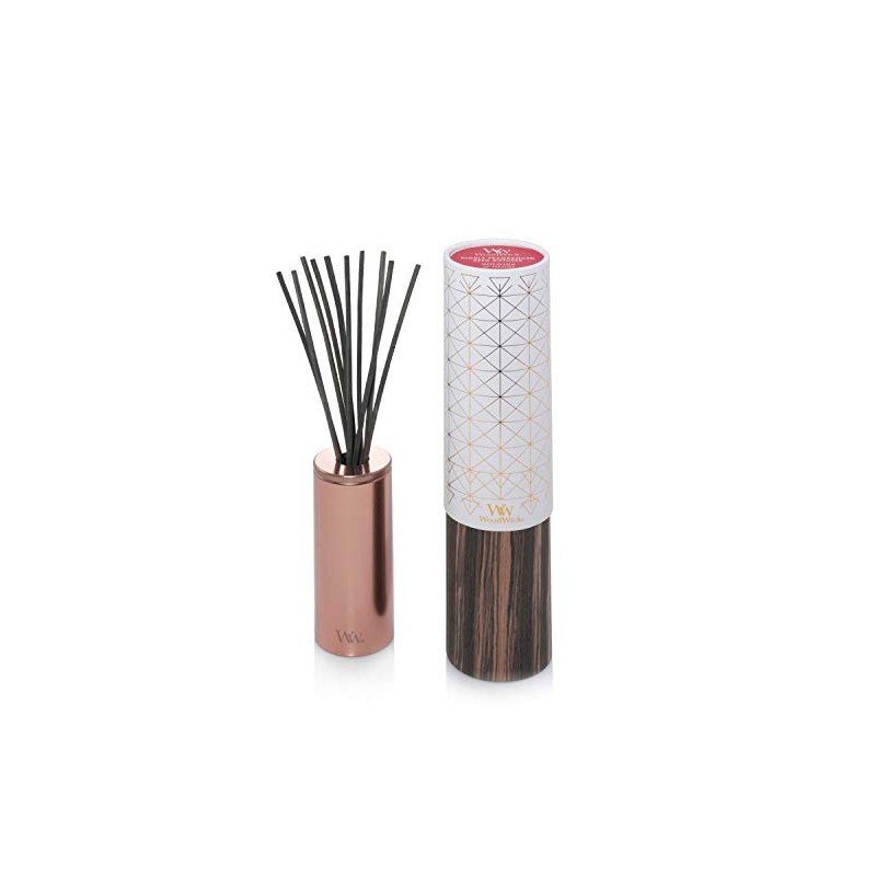 WoodWick Aura Reed Diffuser|Rhubarb & Herbs Diffuser Oil Scent|Reed Diffuser
