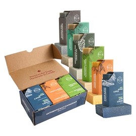 Jabón para piel seca de Crate 61, juego de 6 unidades, 100% jabón de barra de proceso frío vegano, perfumado con aceites esenciales de primera calidad