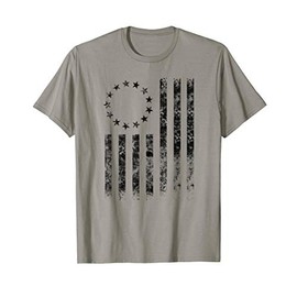 Betsy Ross Flag 1776 American Pride 13 Stars T-Shirt