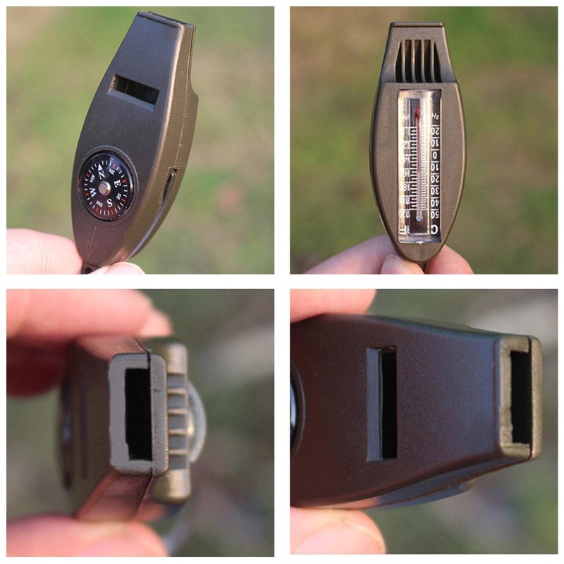 Hiking with Compass | Multifunctional Loud Safety with Compass and