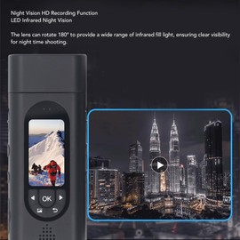 Denash Body Camera, 1080P Body Worn Camcorder Video Recorder Cameras with Night Vision, Portable Body Camera, Supports Up to 256G