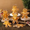 Epakh 24 Pcs Christmas Gingerbread Man Gift Bags Winter Snow