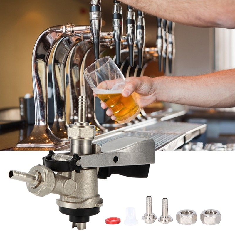 G5/8 S Type Brewing Draft Beer Keg Taps Coupler Dispenser
