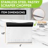 Spring Chef Dough Bench Scraper for Baking with Markings -