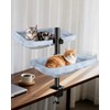 L&W BROS. Double Layer Cat Desk Bed – Adjustable Desk