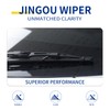 JINGOU 24''+18'' Wiper Blades,Compatible with Mazda 3 2014-2018 Premium All-Season