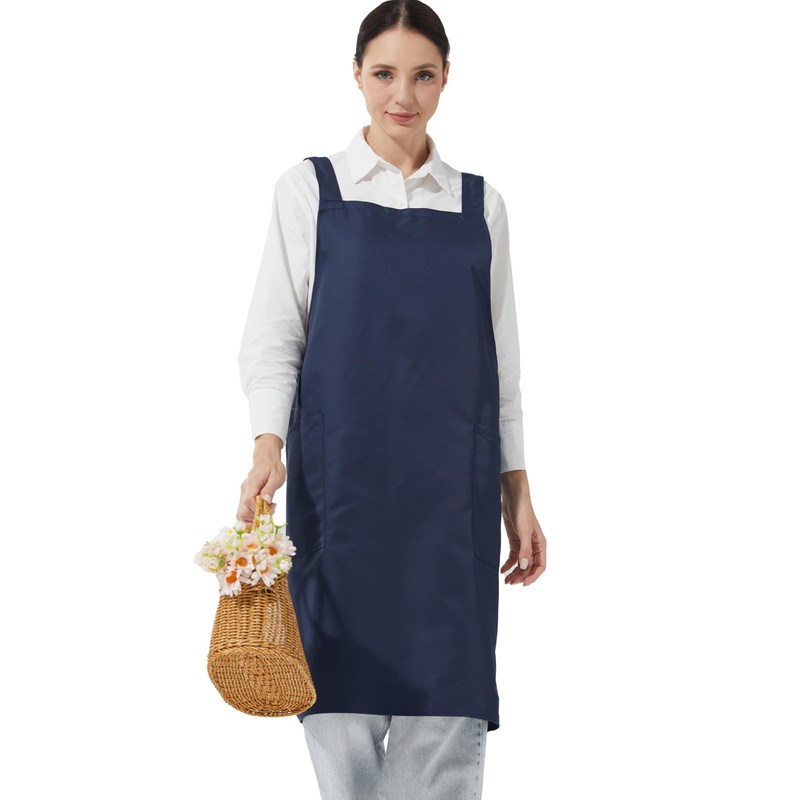 APRONNER Comfortable Water Repellent Cross Back Aprons for Women with