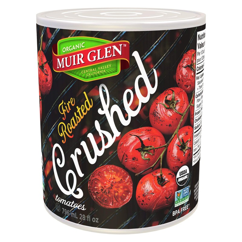 Muir Glen Organic Fire Roasted Crushed Tomatoes, 796-Milliliter