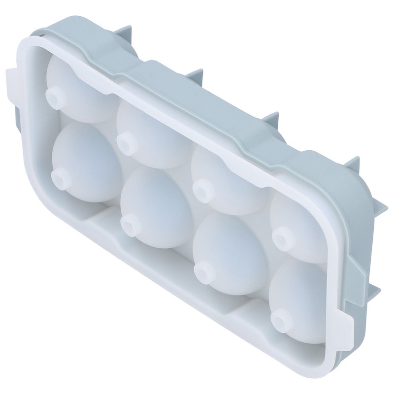 Ice Ball Maker Mold 8Hole Round Silicone Sphere Tray with