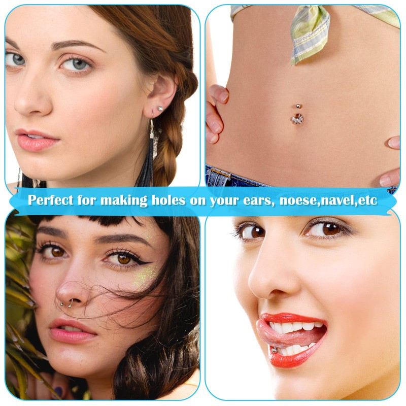 Ear Piercing Gun with Piercing Tools Kit, Professional Ear Nose