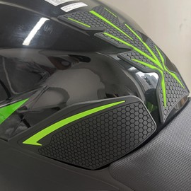 Motorcycle Tank Grip Protector Pads, Anti-Slip Honeycomb Design, Compatible with Suitable for Kawasaki Ninja250 Ninja400 2018-2024 Z250 Z400 2019-2024 Ninja500 Z500 2024- (green)