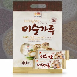 Ttureban Savory Black Sesame, Black Soybean & Oat Multi-Grain Powder Sticks - Large Pack Breakfast Meal Replacement (26g x 40 Sachets) Multi-Grain Powder Stick 26g x 40 Sachets