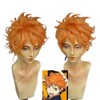 耐熱コスプレウィッグ◆ハイキュー!! 日向 翔陽 かつら cosplay wig 変装用ウィッグ　専用ネット付adcos