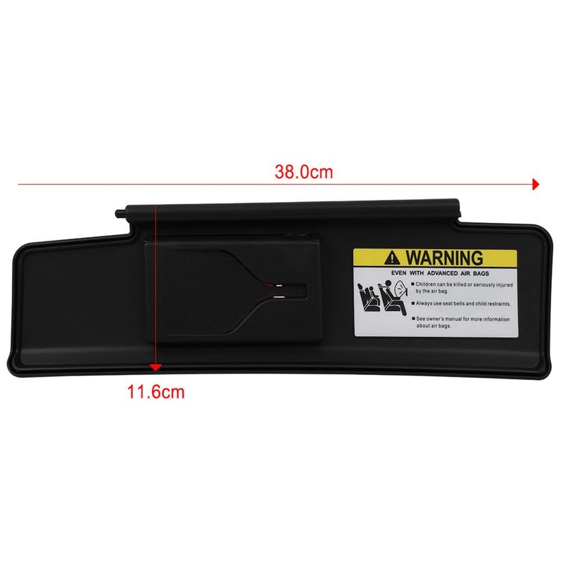 SCITOO Black Left Driver Side Sun Visor Compatible for Mazda