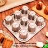 Cannele Baking Mould Carbon Steel Non-Stick Canneles Pan Gold
