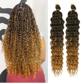 Brown to Honey Boho Hair 4/27# Ombre Synthetic Boho Braids Hair for Braing