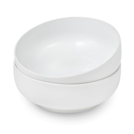 Sheffield Home Large Stoneware Serving Bowl Set - 86oz Capacity 9.5" Large Serving Bowls for Salad, Pasta, Mixing - Dishwasher and Microwave Safe Ceramic - White