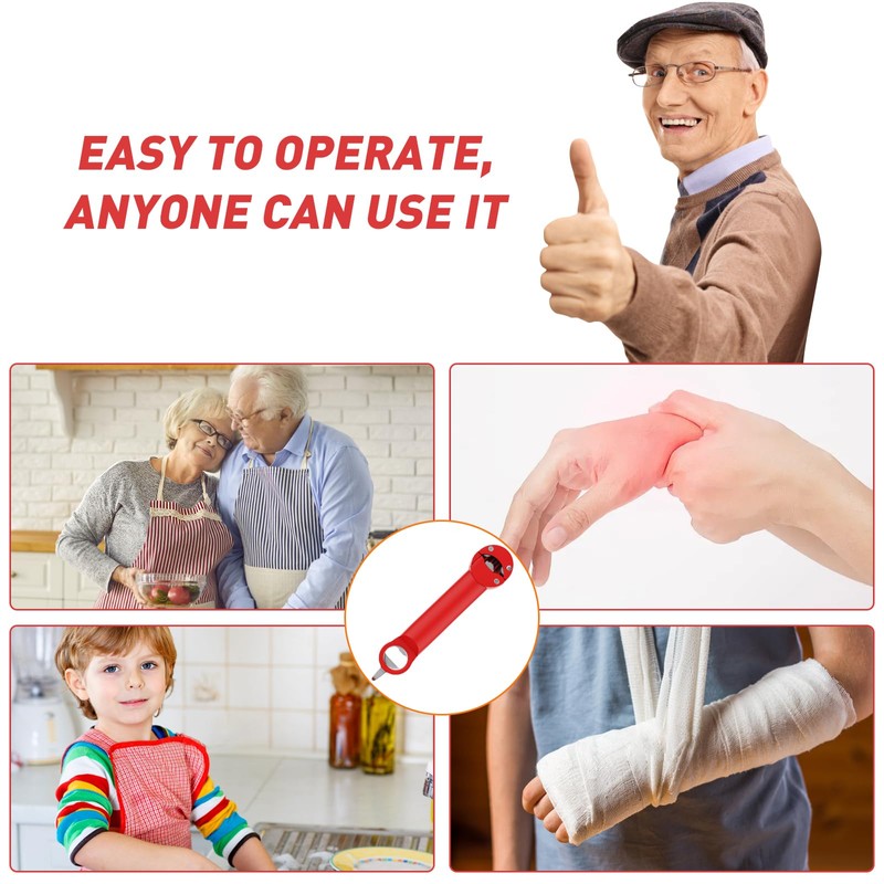 Banyaa Jar Opener Bottle Opener for Seniors with Arthritis, Multi