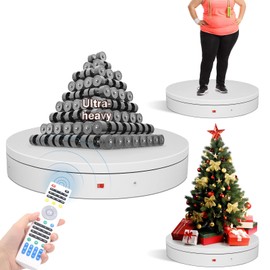 19.7In Remote Large Motorized electric turntable Rotating platform Photography Turntable Motorized lazy susan Base giratoria para for Photography,3D Scanner,Heavy duty display(Load Range:220~500lbs)