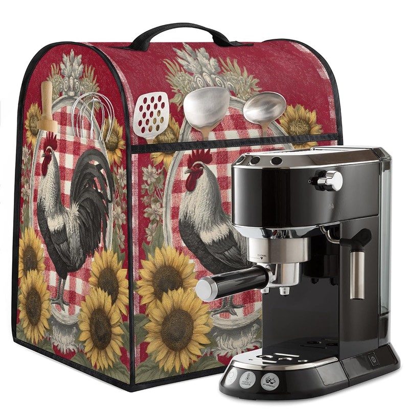 Red Rooster Kitchen Aid Mixers Cover Dust Protective Appliance Covers