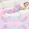 WERNNSAI Mermaid Tail Blanket - Glow in The Dark Mermaid