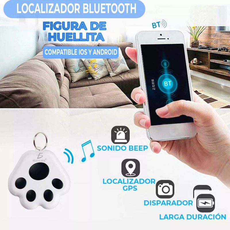 Ele-Gate Rastreador Localizador Bluetooth Gps En Forma De Huella Color