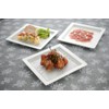 Kuriyama K-1291 Square Dish Separate, White, 9.3 x 9.8 x