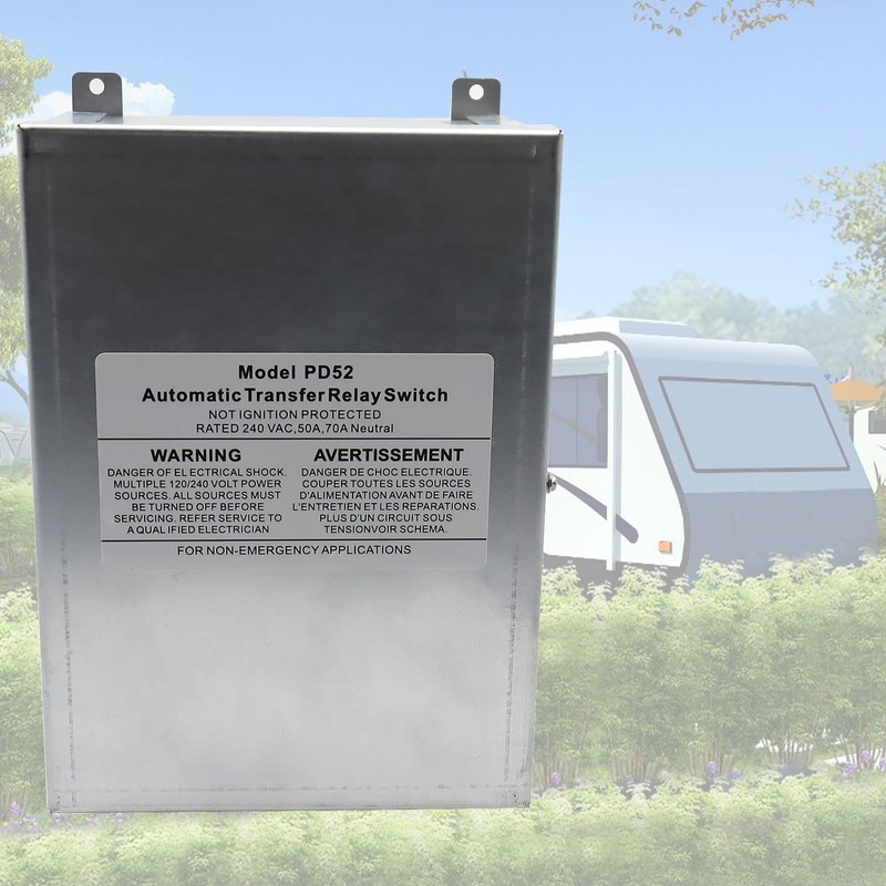 50 Amp Transfer Switch Automatic Transfer Switch for RV, Speedboats