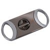 GERMANUS Cigar V-Cutter Notch Cutter with V-Cut, Silver Grey