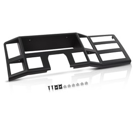 DOTCOM Dash Bezel Panel Surround Trim Compatible with 1984-1996 Jeep Cherokee XJ Black Dashboard